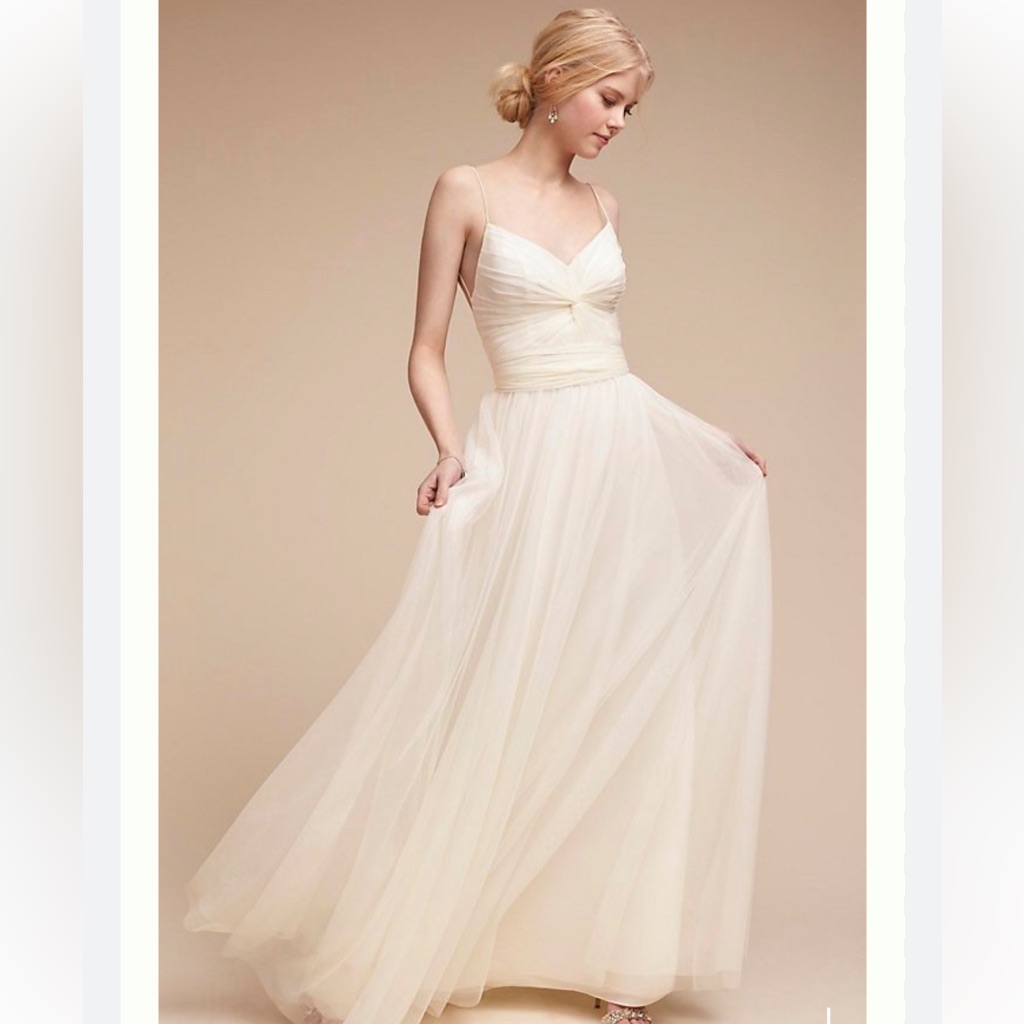 Watters & Watters Ivory Gown - Tulle Wedding, Bridesmaids, Prom Gown Size 2